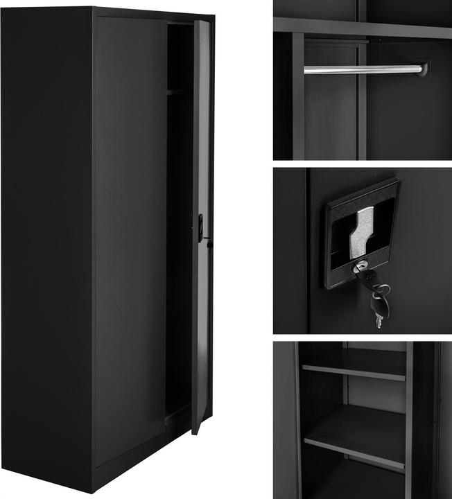 Produktbild tectake Aktenschrank (180 x 80 x 40 cm)
