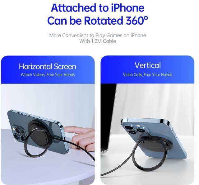 Actual product image Duzzona Dux Ducis Ä®kroviklis belaidis W1 MagSafe juodas (15 W)