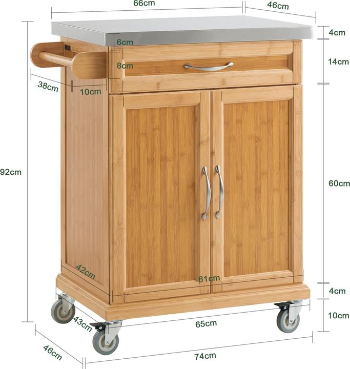 Actual product image SoBuy Küchenwagen