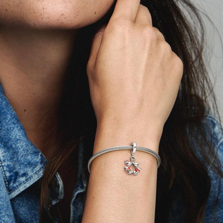 Image du produit Pandora Charm Disney Mickey Mouse & Minnie Mouse Embrasser (Argent sterling 925)