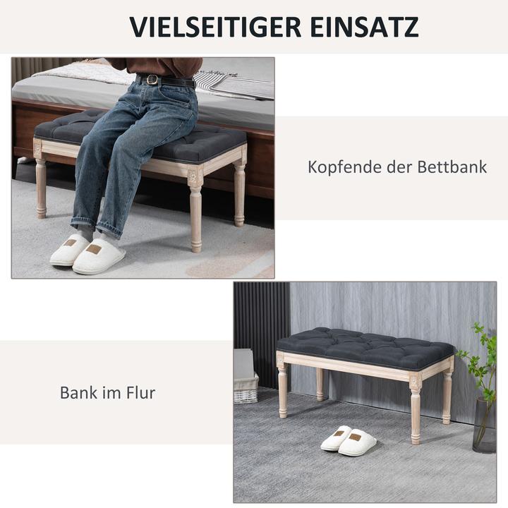 Produktbild Homcom Bettbank mit Knopfheftung (40 cm)