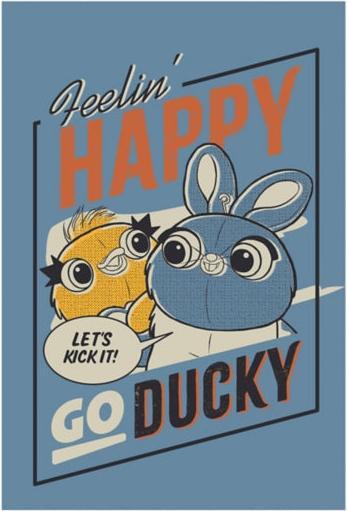 Actual product image Disney Toy Story Ducky & Bunny character postcard