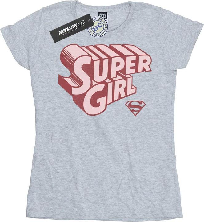 Image du produit - T-shirt SUPERGIRL RETRO LOGO - Femme (S)