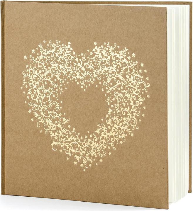 Immagine prodotto Partydeco Libro degli ospiti Cuore (20,5 x 20,5 cm)