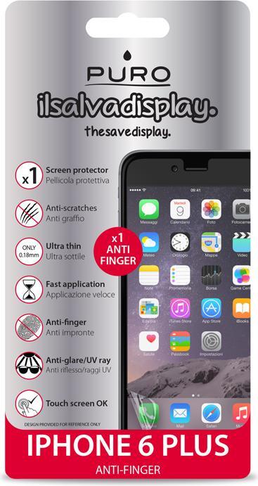 Produktbild Puro Anti-Finger-Folie für iPhone 6s Plus (1 Stück, Apple iPhone 6)