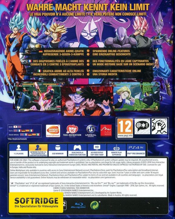 Image du produit Bandai Namco DragonBall FighterZ (PS4, Multilingue)