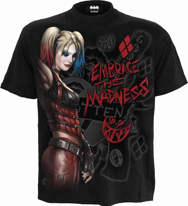 Image du produit Harley Quinn - T-shirt EMBRACE MADNESS - Adulte (S)