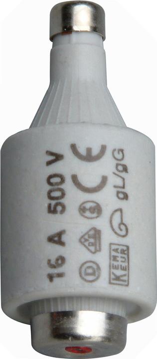 Produktbild HP Autozubehör Sicherungseinsatz 16 A E27 / D II 500 V (Diazed-Sicherung, 16 A, Träge)