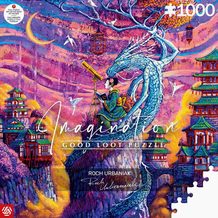Actual product image Cenega Puzzle Good Loot Imagination Puzzle: Roch Urbaniak Sakura i Ryu 1000 elementów (1000 pieces)