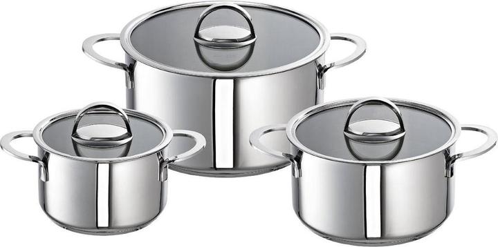 Schulte-Ufer Stainless steel pot set Mabel Basic (24 cm, Pan set + pot set, Stainless steel)