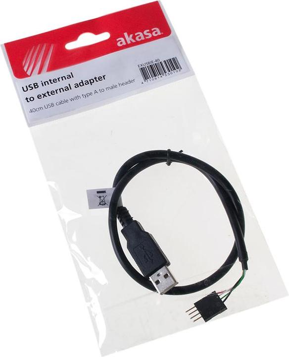 Actual product image Akasa External to internal USB cable (0.40 m)