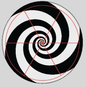 Rose Gold, Black Spiral