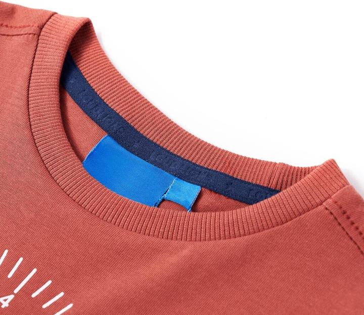 Immagine prodotto VidaXL Camicia a maniche lunghe da bambino Henna 140,Materiale: 100 (140)