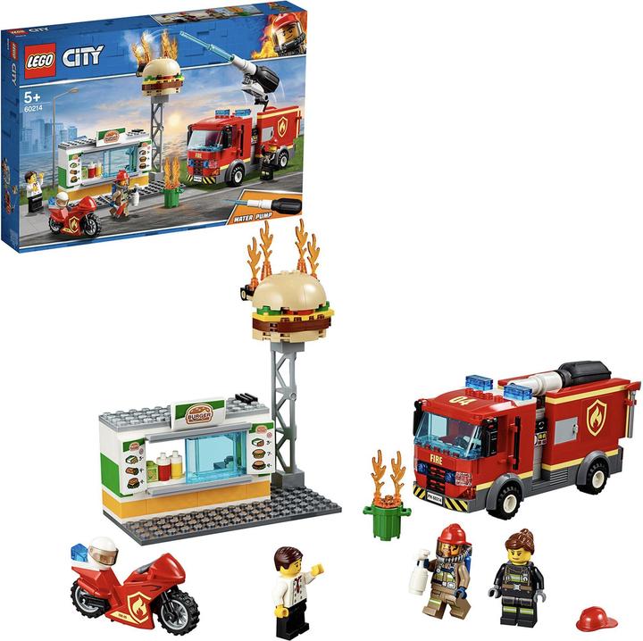 Immagine prodotto LEGO Impiego dei vigili del fuoco al ristorante Burger (60214, LEGO City)