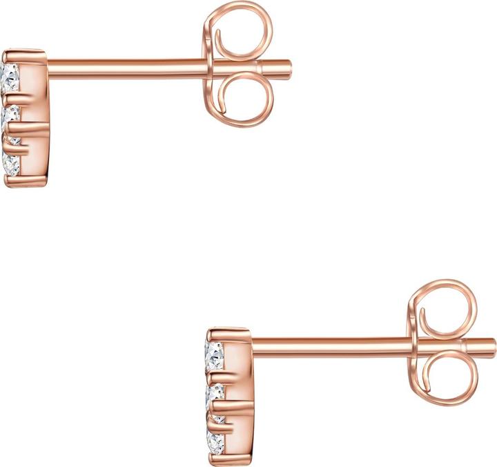 Image du produit Glanzstücke München Femme carré argent sterling zirconium rose or - 31310 (Argent Sterling)