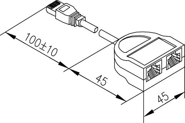 Actual product image Telegärtner ISDN splitter (M) (W)