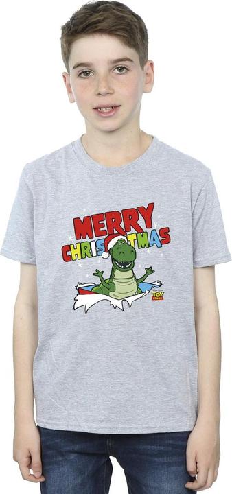 Actual product image Disney Boys Toy Story Rex Christmas Burst T-Shirt (152, 158)