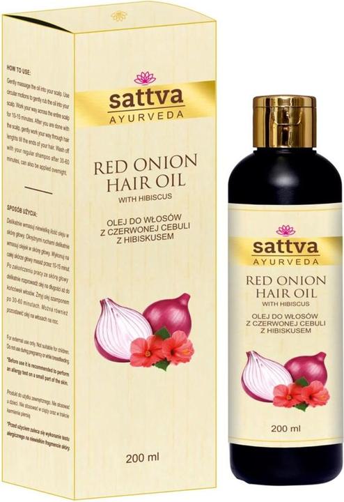 Sattva Ayurveda Sattva Hair Oil Red Onion Hair Oil 200Ml (200 ml)