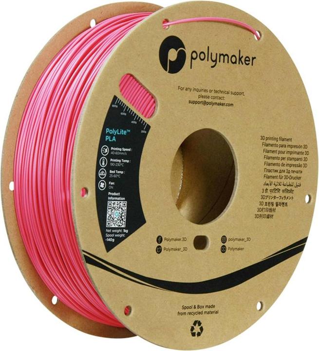 Actual product image Polymaker PolyLite PLA (PLA, 1.75 mm, 1000 g, Violet)