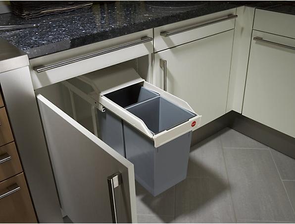 Produktbild Hailo Multi-Box duo L, Einbau-Mülleimer, 2x14 ltr (30 l)