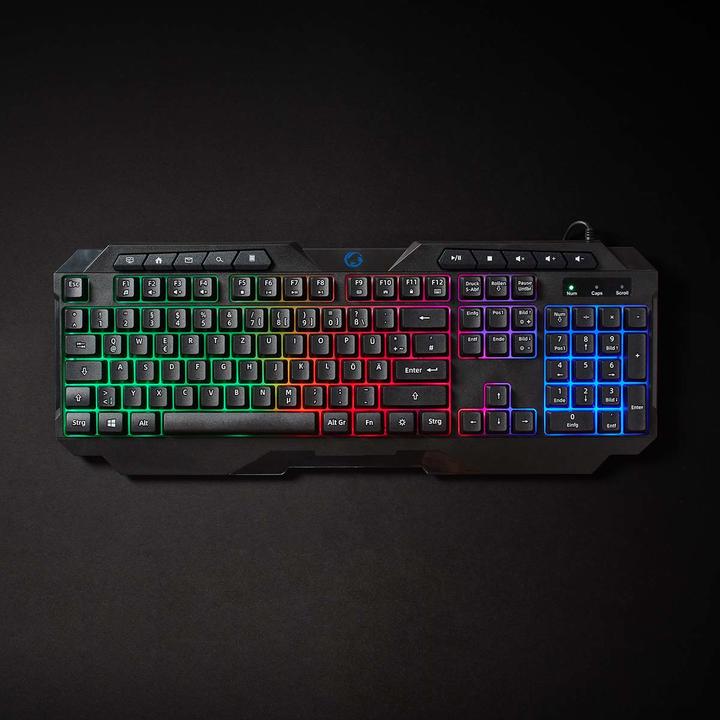 Produktbild Nedis Wired Gaming Keyboard | USB Type-A | Folientasten | LED | QWERTZ | DE-Layout | Netzkabellänge: (DE, Kabelgebunden)