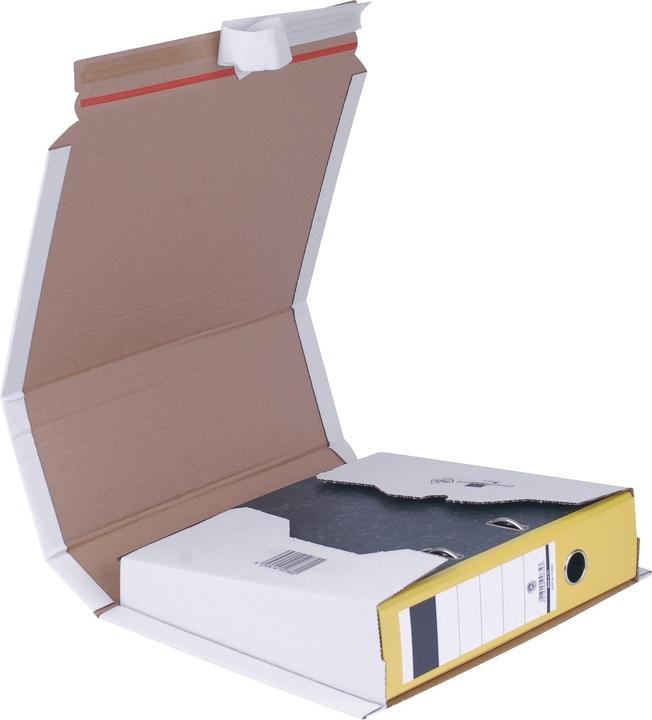 Produktbild Smartboxpro Ordner-Versandverpackung 320x290x35-80mm weiss (1 x)