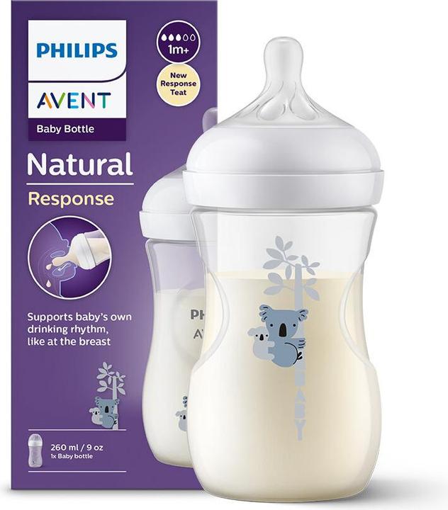 Produktbild Philips Avent Avent Natural Response Flasche 260 ml +1m Koala (260 ml)