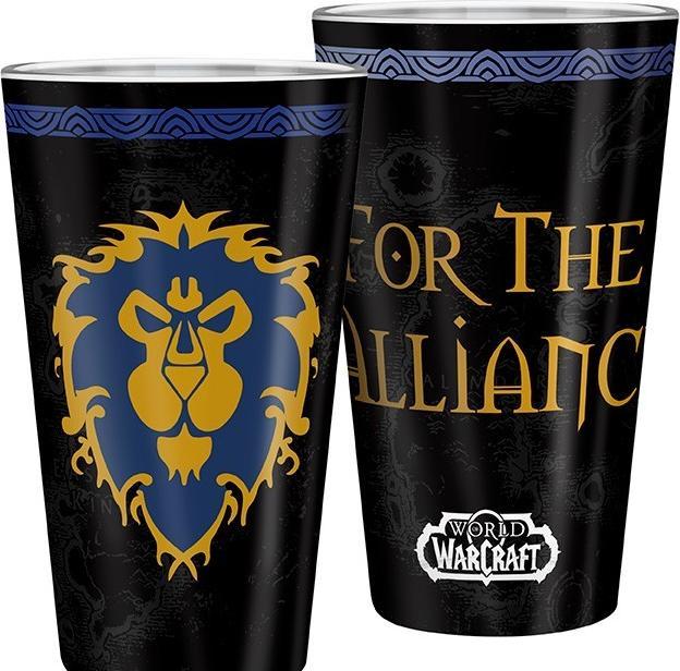 Produktbild ABYstyle WORLD OF WARCRAFT - Large Glass - 400ml - Alliance - box x2