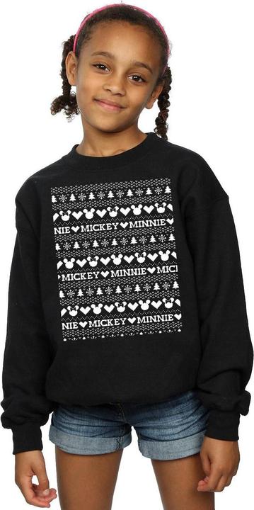 Immagine prodotto Disney Mickey And Minnie Christmas Fair Isle Felpa Ragazze (116)