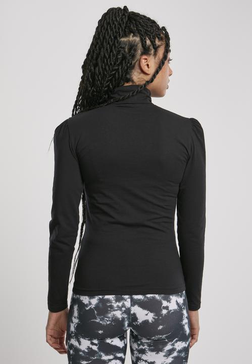 Actual product image Urban Classics Ladies Puffer Sleeve Turtleneck L/S (S)