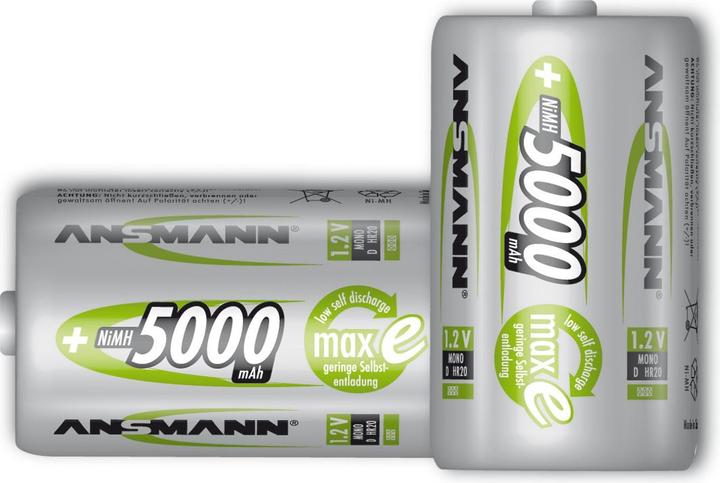 Actual product image Ansmann MaxE (1 pcs., D, 5000 mAh)
