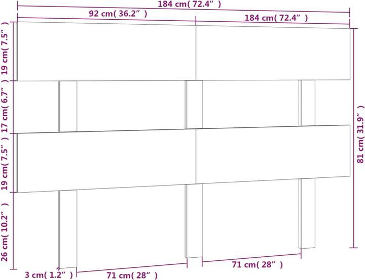 Image du produit VidaXL Lashonda (184 x 3 x 81 cm)