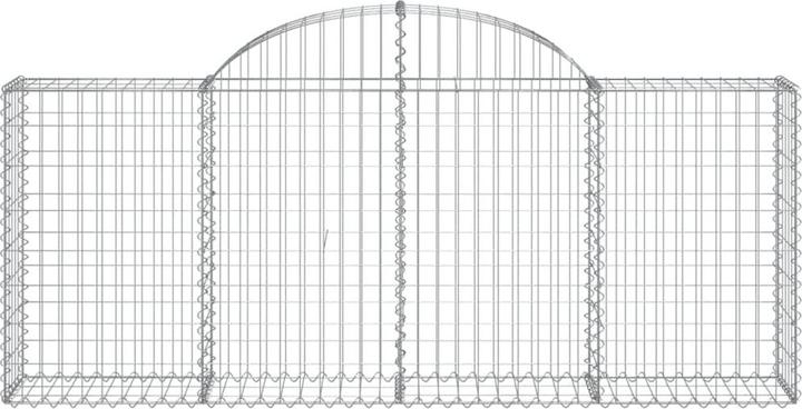 Immagine prodotto VidaXL Gabionen mit Hochbogen 14 Stk. 200x30x80/100cm Verzinktes Eisen