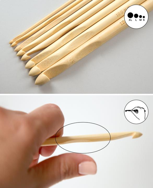 Immagine prodotto Lalana Uncino per uncinetto 4/3 mm, 2 pezzi