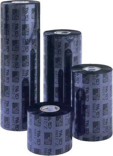 Actual product image Zebra 1600 Economy Wax - Black - 156 mm x 450 m - Ribbon (15.60 cm, Black)