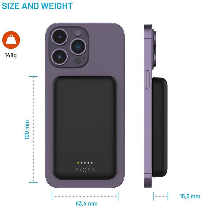 Produktbild Fixed MagZen, 6 000 mAh, Black (6000 mAh)