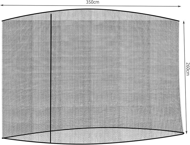 Actual product image Malatec Garden Mosquito Net 3.5 m - black (350 x 350 cm)