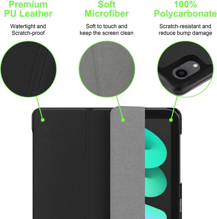 Actual product image Cadorabo Tablet Book (MIT Wake Up) Cover (iPad mini 6)