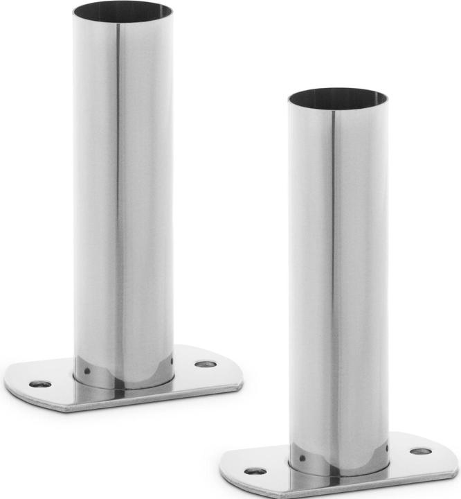 Produktbild Uniprodo Poolleiter-Montageset 1 Paar Leiterendstücke Befestigungsset Edelstahl ø 40 mm