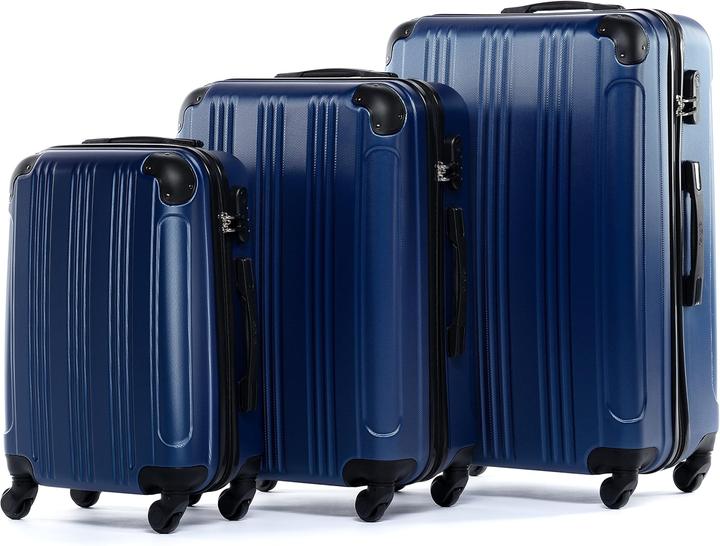 Produktbild Fergé 3er Kofferset (110 l, Handgepäck (bis 50l), M (50 - 90l), L (90 - 115l))