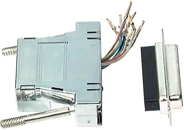Actual product image EFB Elektronik Modular adapter DB25 connector/RJ45, metallised housing