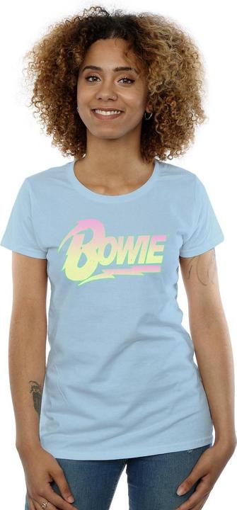 Immagine prodotto David Bowie Neon Logo Maglietta Donna (L)
