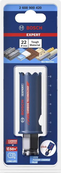 Actual product image Bosch Professional Zubehör EXPERT Tough Material hole saw, 22 x 60 mm (22 millimetres)