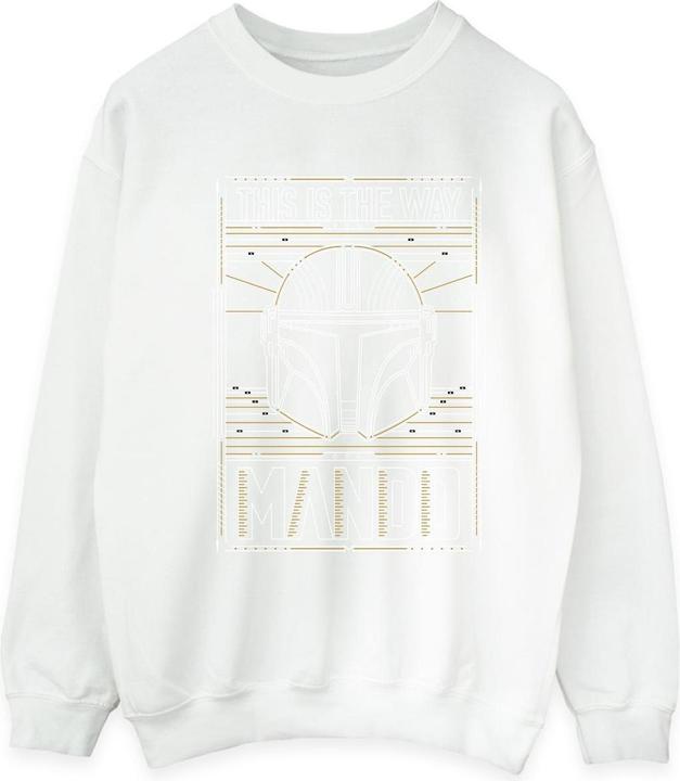 Star Wars The Mandalorian The Way Outline Helm Sweatshirt (M)