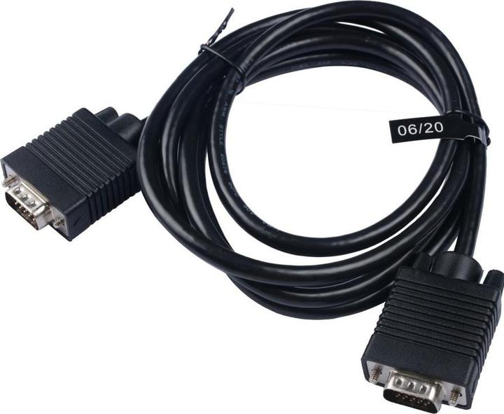 Actual product image V7 VGA CABLE 1080P 2M 6.6FT BLACK (2 m, VGA)