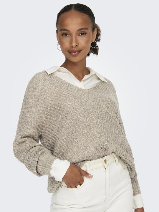 Actual product image JdY V-neck knit sweater (L)