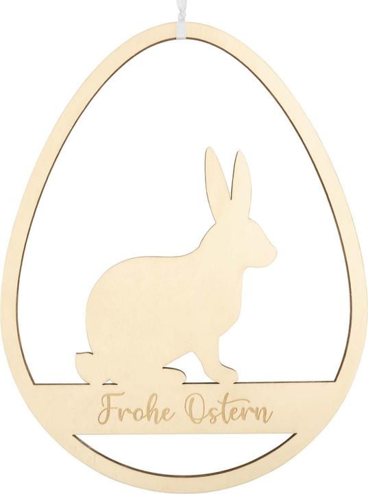 Actual product image Geschenkkörbe CH Wooden Easter loop "Bunny" (1 x)