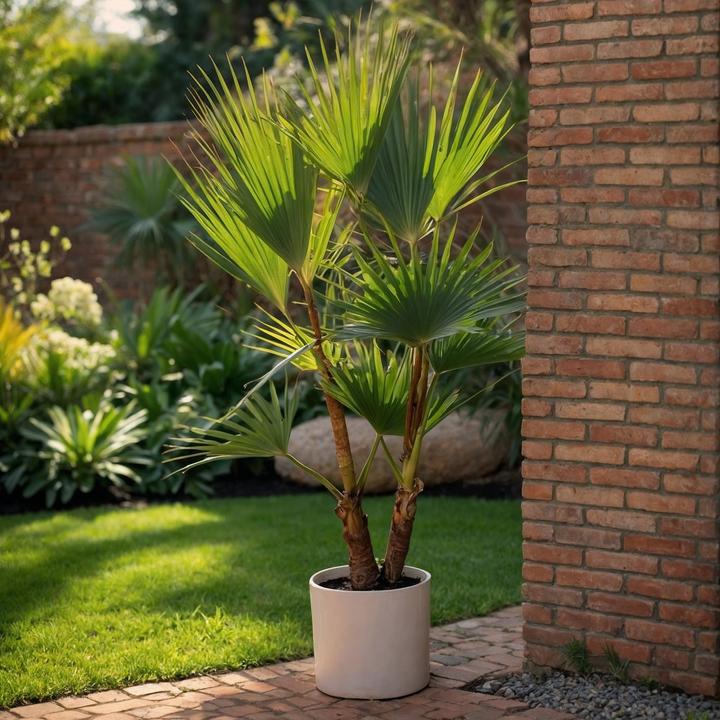 Produktbild Plant in a Box Washingtonia Robusta - 2er Set Mexikanische Fächerpalme (50 cm)