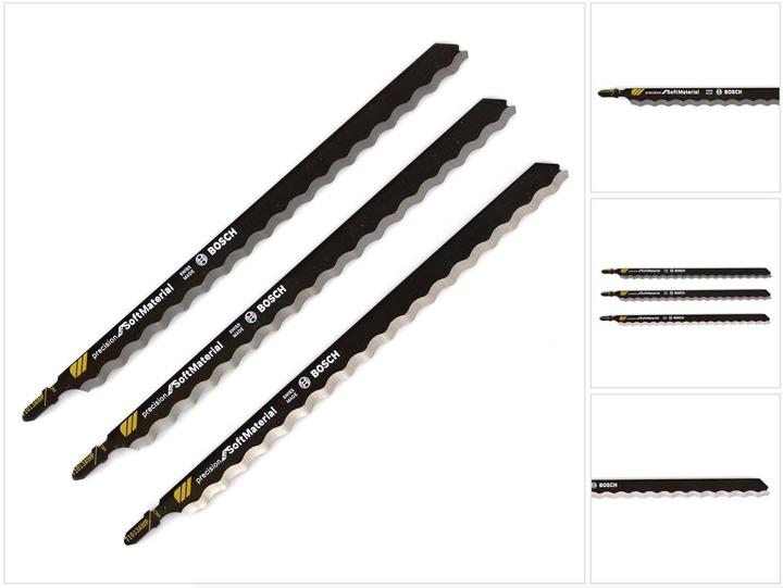 Image du produit Bosch Professional Zubehör Lame de scie sauteuse PRO Fibre Insulation precise T1013AWP, 250 mm, 3 pcs.