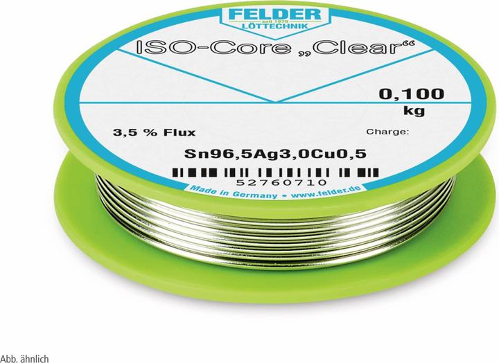 Felder Lottechnik Clear SAC305, 0.10 kg, 1 mm (Kit de bobine de soudure)